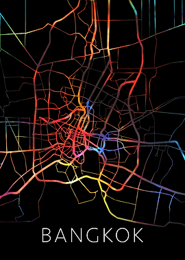 Bangkok Thailand City Map