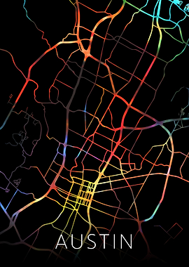 Austin Texas City Map