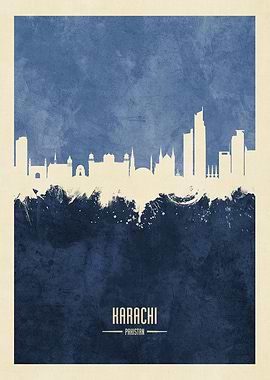 Karachi Pakistan Skyline