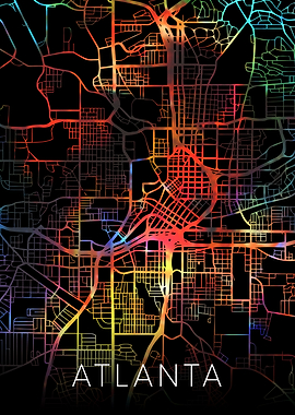 Atlanta Georgia City Map