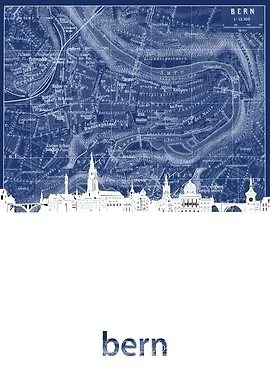 bern skyline blue