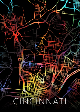 Cincinnati Ohio Watercolor