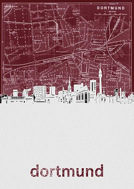 dortmund skyline red