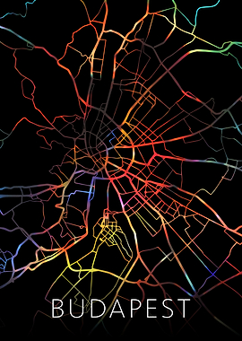 Budapest Hungary City Map