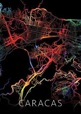 Caracas Venezuela City Map