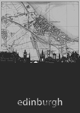 edinburgh skyline grey