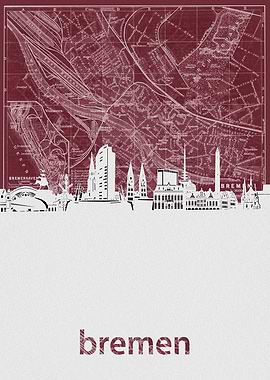 bremen skyline red