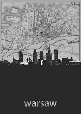 warsaw skyline grey