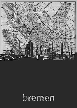 bremen skyline grey