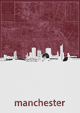 manchester skyline red