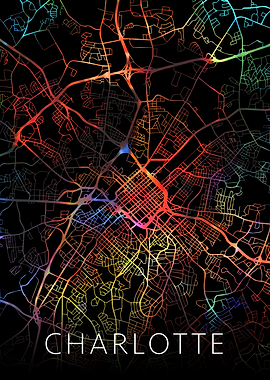 Charlotte NC City Map