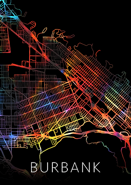 Burbank California Map