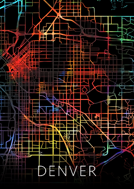 Denver Colorado Watercolor