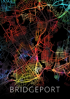 Bridgeport CT City Map