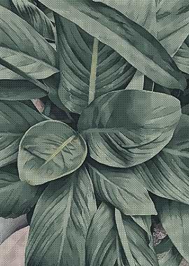 Tropical Dither Leaves