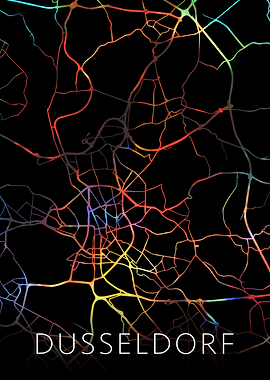 Dusseldorf Germany Map