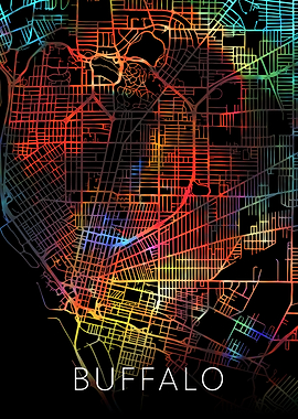 Buffalo New York City Map