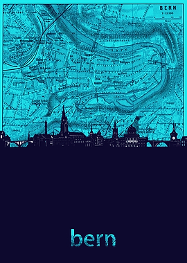 bern skyline turquoise