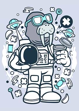 Walrus Astronaut