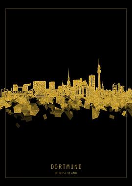 dortmund skyline gold