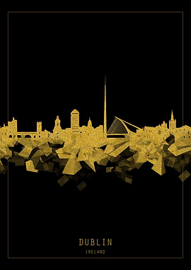 dublin skyline gold