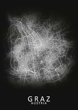 Graz Austria City Map
