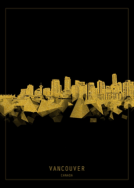 vancouver skyline gold
