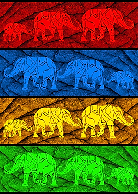 Elephants in color 3