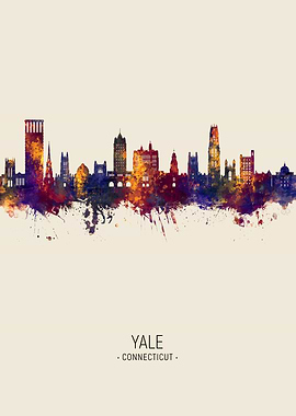 Yale Connecticut Skyline