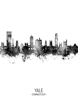 Yale Connecticut Skyline