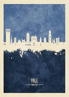 Yale Connecticut Skyline
