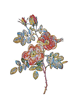 Stained Glass Briar Rose