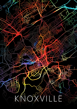 Knoxville Tennessee Map
