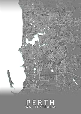 Perth Australia City Map