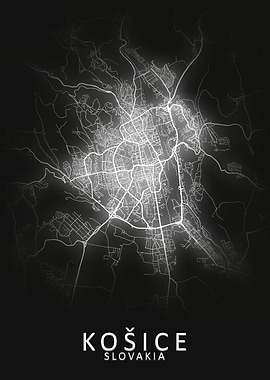 Kosice Slovakia City Map