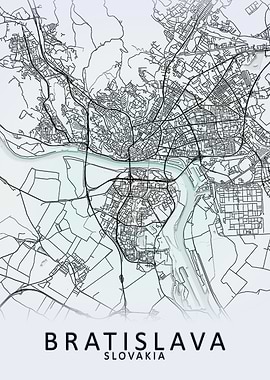 Bratislava Slovakia Map