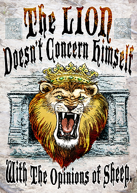 Lion And Opinions of Sheep