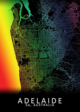 Adelaide Australia Map