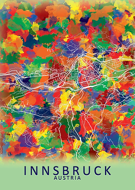 Innsbruck Austria City Map