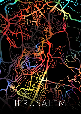 Jerusalem Israel City Map