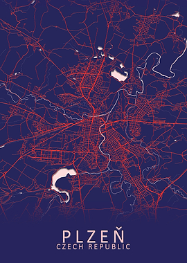 Plzen Czech Republic Map