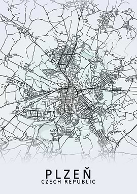 Plzen Czech Republic Map