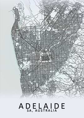 Adelaide Australia Map