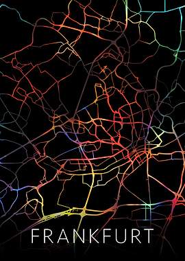 Frankfurt Germany City Map