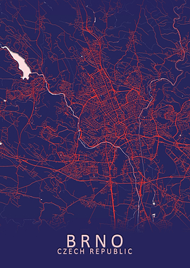 Brno Czech Republic Map