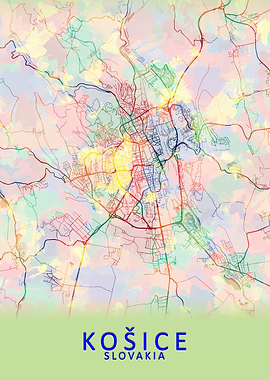 Kosice Slovakia City Map