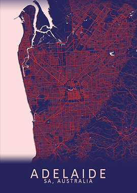 Adelaide Australia Map