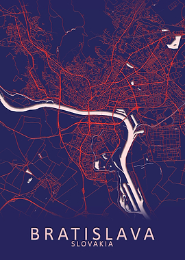Bratislava Slovakia Map