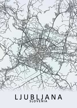 Ljubljana Slovenia Map