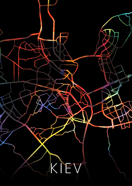 Kiev Ukraine City Map